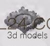Розетки (ROSETTE_2289 -  | 3D model 3DSMAX / OBJ / STL) 3D модель для ЧПУ станка